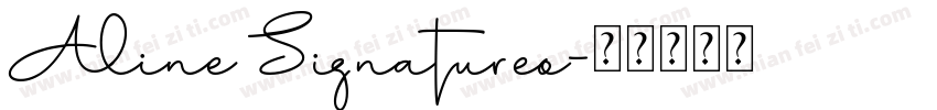 Aline Signatureo字体转换